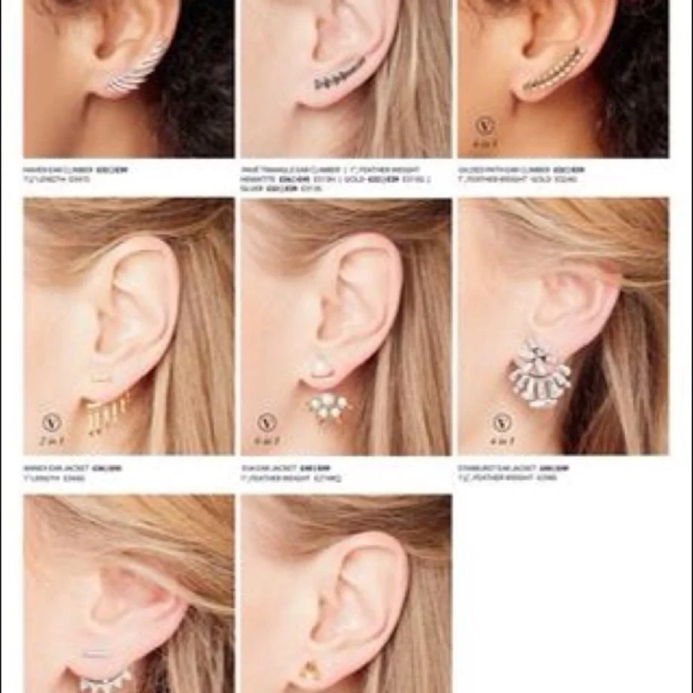 :: Stella & Dot 2-in-1 Delicate Annex Earrings - Picture 6 of 8